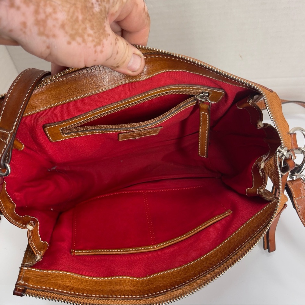 Cavalcanti Genuine Elegant Brown Leather Women’s Crossbody Bag - Picture 12 of 14
